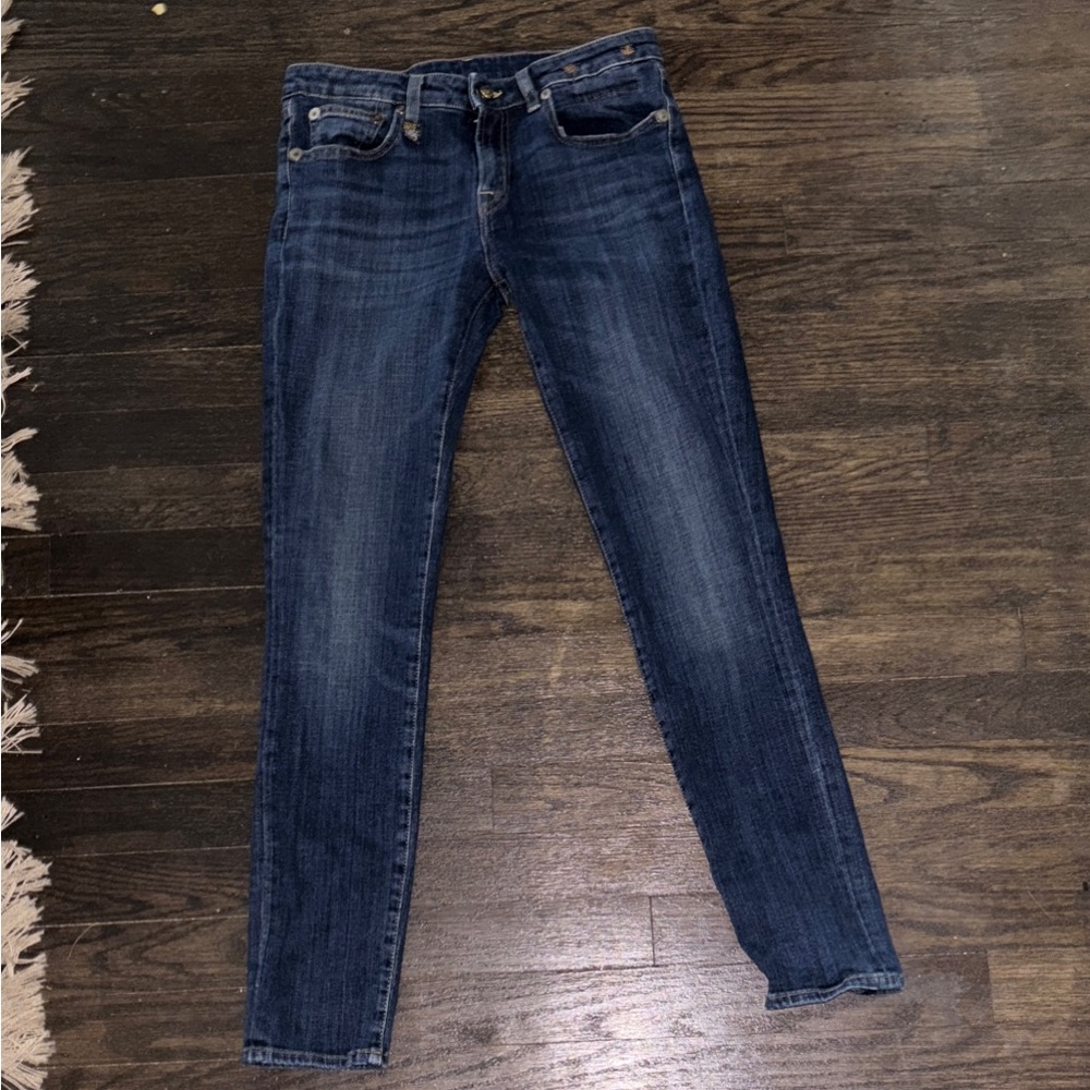 R13 Dark Blue Skinny Jeans
